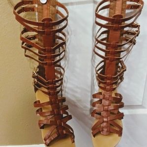 Women's gladiator sandals.